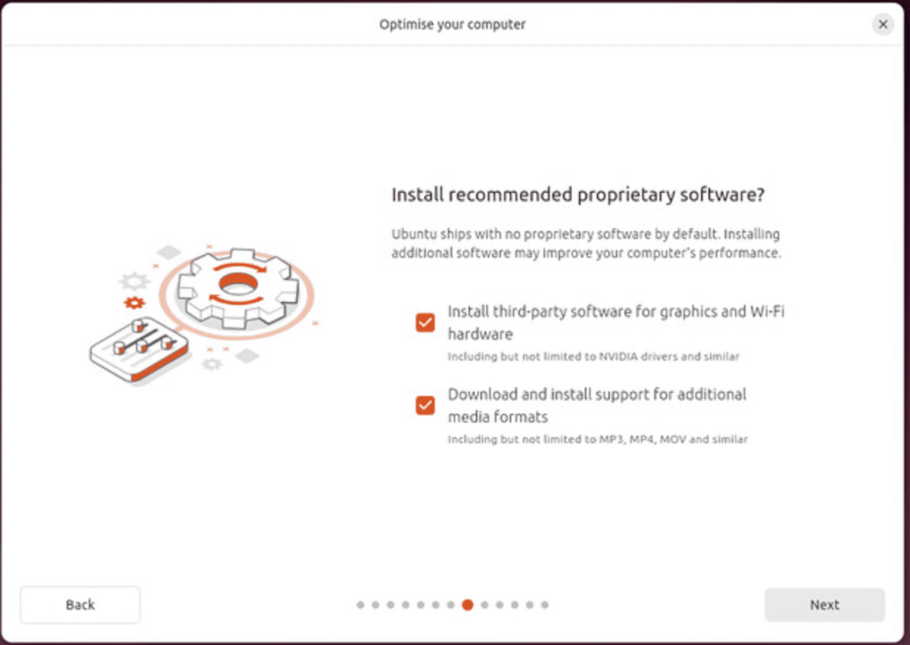 Install recommended software in ubuntu