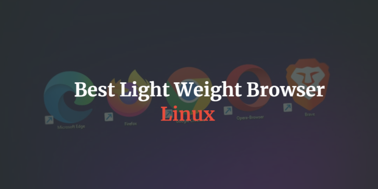 best ligth weight browser linux