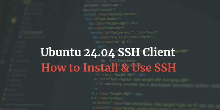 ubuntu ssh client how to