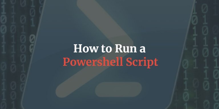 How to run a powershell script