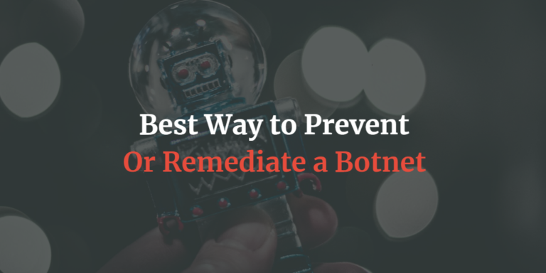 best way to prevent a botnet