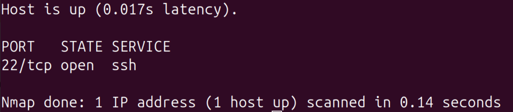 nmap scan ssh