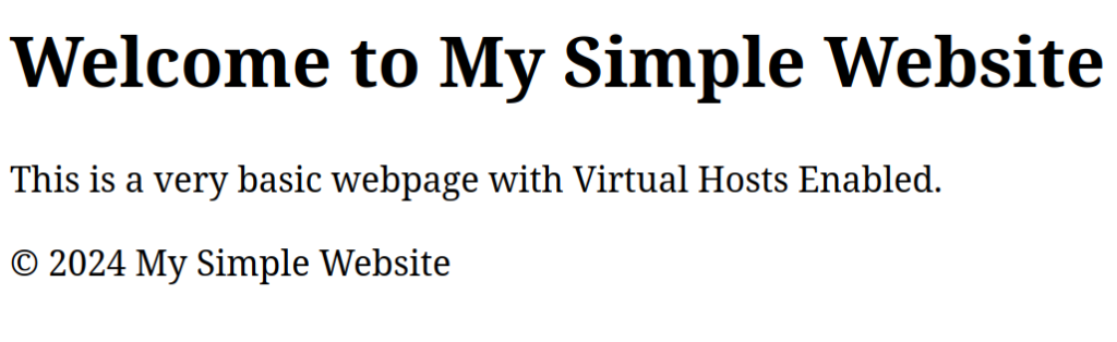 virtual hosts apache